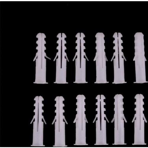 20PC/lot sleeve nylon wall 5MM Fish-shaped plug Expansion Tube Screw Bolts Plastic without screw Free Shipping