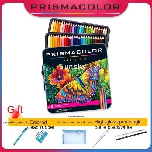 48 color prismacolor premier art draw pencil,Prismacolor Soft Colored Pencils,artist sketching pencils with extra Painting tools