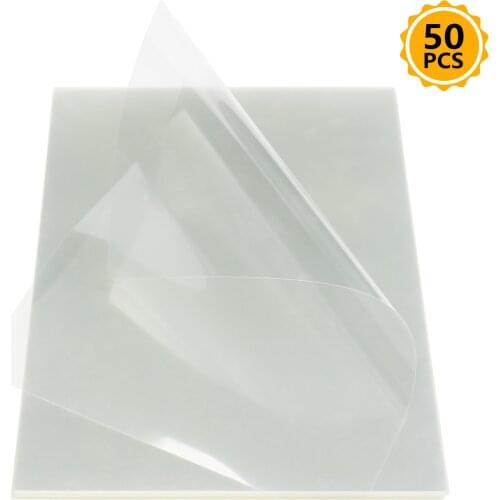 50 Sheet Screen Printing Transparency Inkjet Film Paper PCB Print Stencil Design Inkjet Film Retains the Ink Thickness 0.1mm