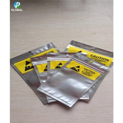 5000pcs 8*13.5cm Waterproof Anti static Storage Packaging bag Anti-Static Self sealing Shielding Bag ESD Anti Static Package Bag