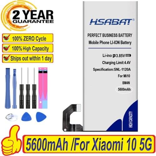 Top Brand 100% New 5000mAh-5200mAh BM4N BM4M Battery for Xiaomi 10 Mi10 pro M10 Mi10pro Batteries + free tools