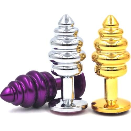 Metal Butt Plug Stainless Steel Anal Plug Smooth Crystal Jewelry Sex Toys For Men Women Erotic Ass Tail Backyard Buttplug