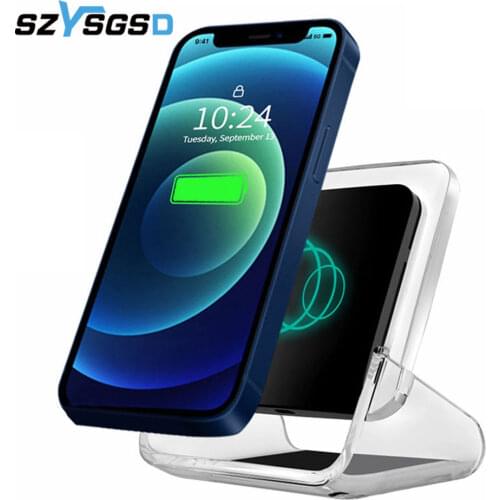 15W Wireless Charger Stand Qi Fast Charging Dock Station for For iPhone 12 11 Pro Max Mini 8 Phone Chargers for Xiaomi Samsung