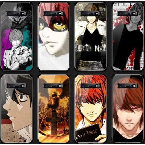 Anime Death Note Phone Case Tempered Glass For Samsung S20 Plus S7 S8 S9 S10E Plus Note 8 9 10 Plus A7 2018