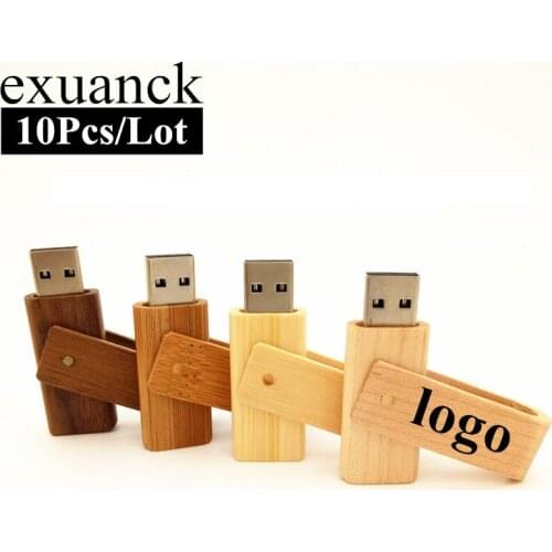 Custom Logo Pendrive Card Usb Flash Drive Wood Pen Drive Gift Usb Stick Real Capacity Disk On Key (Over 20 Pcs Free Logo)