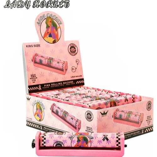 LADY HORNET One Box 78/110mm Rolling Machine Portable Tobacco Roller Cigarette Maker For Hand Roller