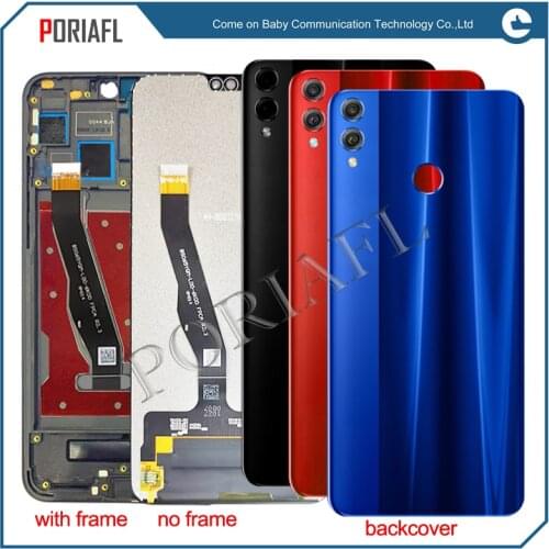 100% Original For Huawei Honor 8X LCD screen Display+Touch Digitizer 2340x1080 JSN-L21 JSN-L42 JSN-AL00 JSN-L22 + back cover