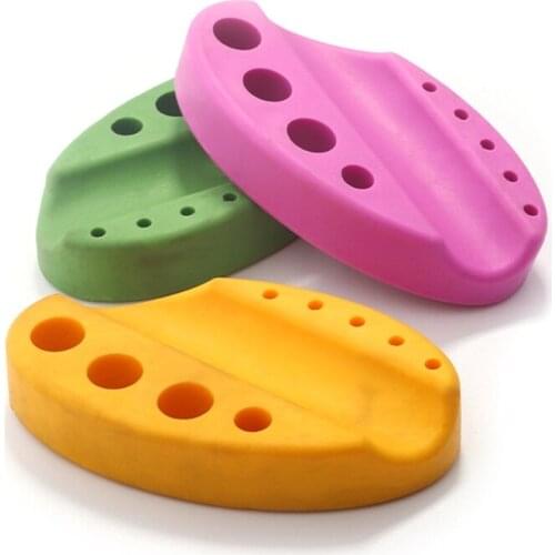 Oval Silicone Tattoo Tool Holder Stand For Microblading Pigment Ink Cup Machine X7YB