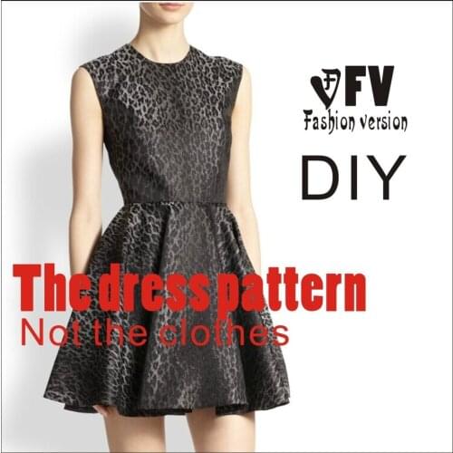 Dresses Sewing Pattern Template Cutting drawing Clothing DIY ((Not selling clothes)) BLQ- 166