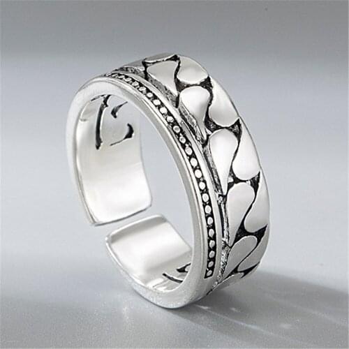 SHQIYAYI Fashion Statement Finger Rings For Men Women Exaggerated Classic Simple Fashion Jewelry Wedding Gift 007