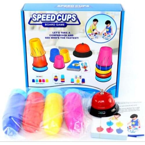 Skill Stacking Cup Board Game Family/Party Game Stacking Game Hand Speed Training Funny Indoor Game Best Gift for Children