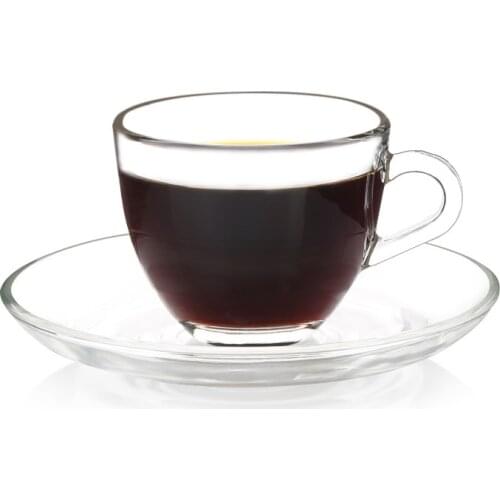 Glass cup Turkey noggin 60 ml espresso cups and saucers suit scented tea cup