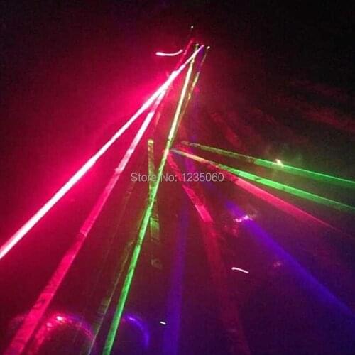 Party Favors RGB laser glove for Stage Show Party with 7pcs lasers (2pcs Red +3pcs Green +2pcs Blue) For Birthday Party cosplay