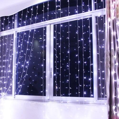 2M 5M 10M x 3M LED Curtain Garland Lights Christmas Decorations Wedding Fairy Lights New Year Holiday Lighting For Living Room