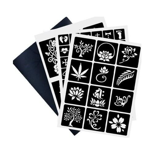 Tattoo book Tatoo Model Airbrush Tattoos Stencil Semi-permanent Templet Letter Template Of Various Sizes Tattoo Supplies Direct