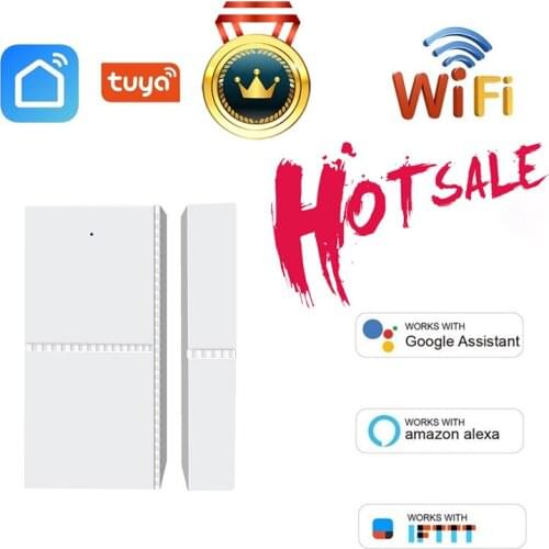 Tuya WiFi Door Sensor, Smart Door Open/Closed Detectors, Smart Life APP Wifi Window Sensor Work With Alexa,Google Home