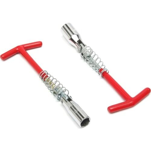 Universal 16mm/ 21mm Spark Plug Removal Tool Spanner Socket Wrench T Grip Handle Flexible Spanner Socket T Handle T Bar