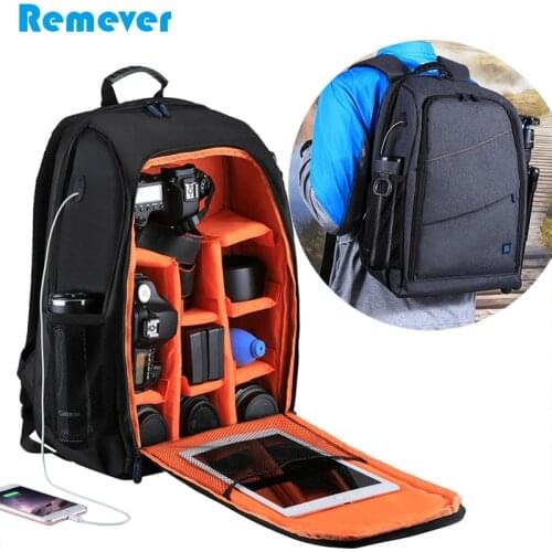 Universal Waterproof Camera Bag with Compartments Multi-function Backpacks for Sony Canon Nikon Samsung DSLR Cameras Accessories