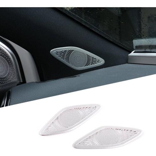 Aluminum Alloy Interior A-pillar Speaker Net Cover Trim For Mercedes Benz B GLB Class W247 X247 2019 2020 Car Accessories