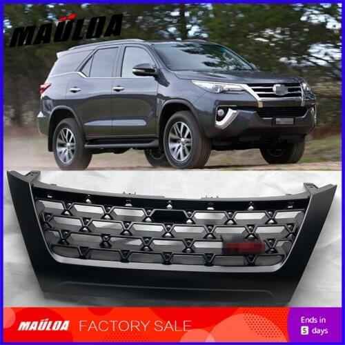 High quality Modificate ABS car front grille racing grills grill for Fortuner 2016 2017 2018 grills