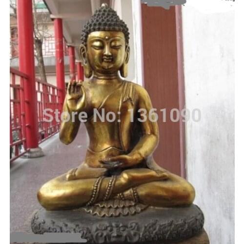 Xd 00694 Tibetan Buddhism Copper Bronze Gild Tathagata Thaila