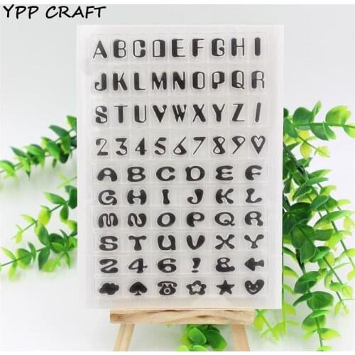 YPP CRAFT Number and Letters Transparent Clear Rubber Stamp Seal Paper Craft Scrapbooking Decoration 927