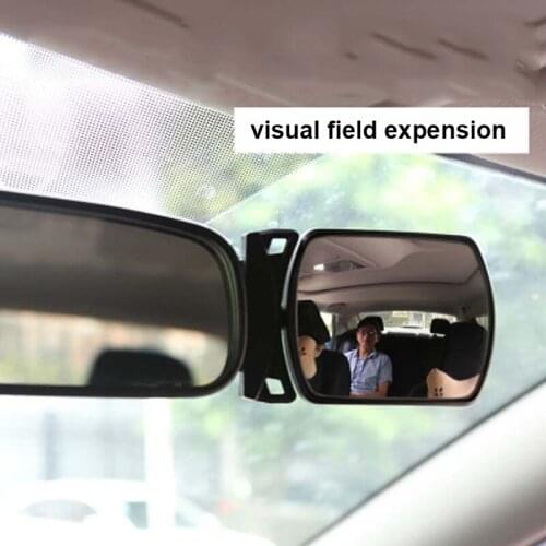 Car Mirror Interior Rearview Mirrors Universal Auto Rear View Mirror Foldable Wide-angle adjustment Mirror Auto Accessories