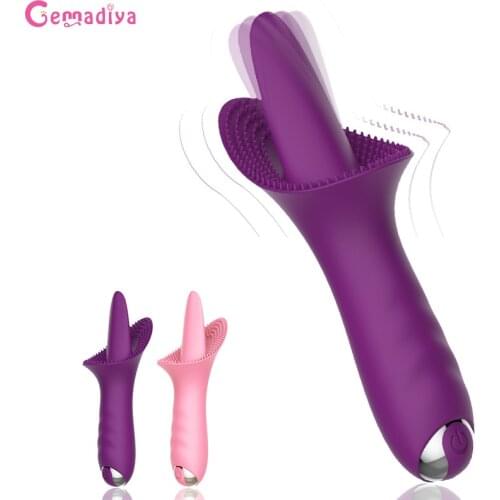 10 Speed Vibration Tongue Vibrators Pussy Clitoris Stimulator Nipple Vagina Clit Massage Female Masturbation Sex Toys for Women