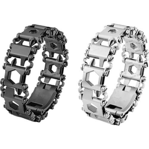 29 In 1 Multi-function Tool Bracelet Strap Multi-function Screwdriver Outdoor Emergency Kit Multi Tool Watch Bracelet