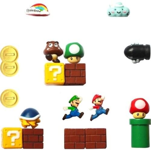 3D Supre Mario Fridge Magnets Sets for Home Room Decor,Decorative Refrigerator,Fun School Office Whiteboard Magnet