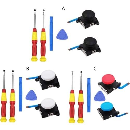 3D Replacement Left & Right Joystick Analog Rocker Stick Screwdriver for Nintend Joy-Con Switch / Switch Lite Controller