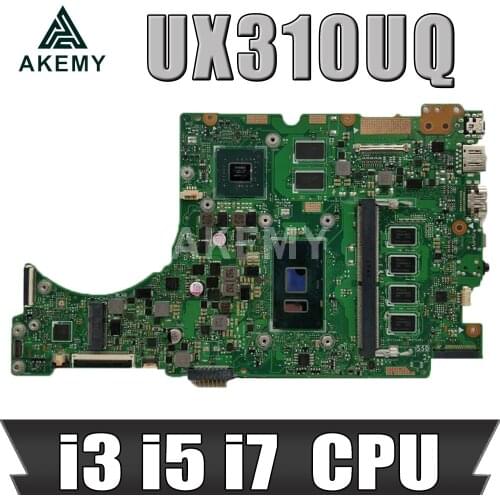Akemy New mainboard i3 i5 i7（V2G）for ASUS UX310UQK UX310UQ UX310UVK UX310UV UX410UQK UX410UQ UX410UVK UX410UV Laptop motherboard
