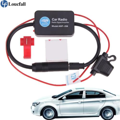 12V Car Radio Aerials Universal Auto Car FM Antenna Amplifier Signal Amp Booster Radio FM for Marine Car Vehicle Boat