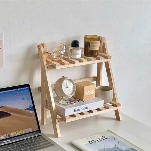Wooden Storage Rack Multi Tier Flower Plant Holder Display Rack for Desktop Balcony Shelf Storage Organization Table Shelf