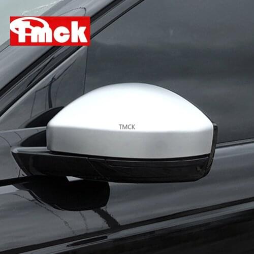 Matte Silver For Land Rover Discovery Sport Range Rover Evoque Velar Car Rearview Mirror Cover Caps Trim For Jaguar F-Pace X761