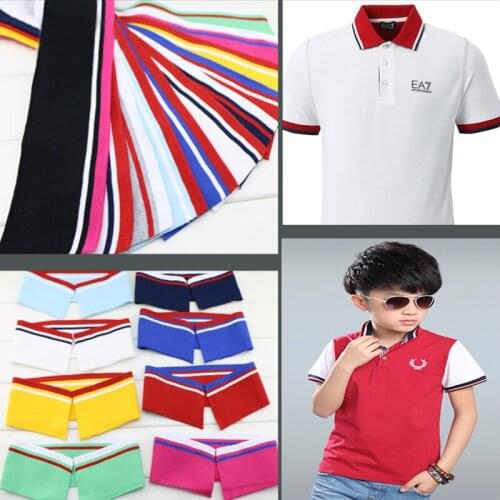 Buulqo Elastic cotton knitted thread cloth fabric for DIY T-shirt cuffs rib top fabric garment accessories