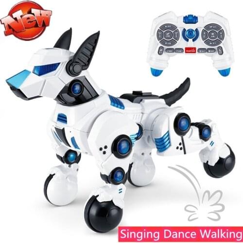 High Simulation RC Robot Dog Can Speaking Singing Dancing Walking Playing with kid Intelligent pet dog toy model kid best gifts