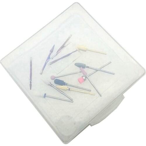 100 Holes Nail Drill Bit Storage Box Pedicure Stand Container Manicure Tools