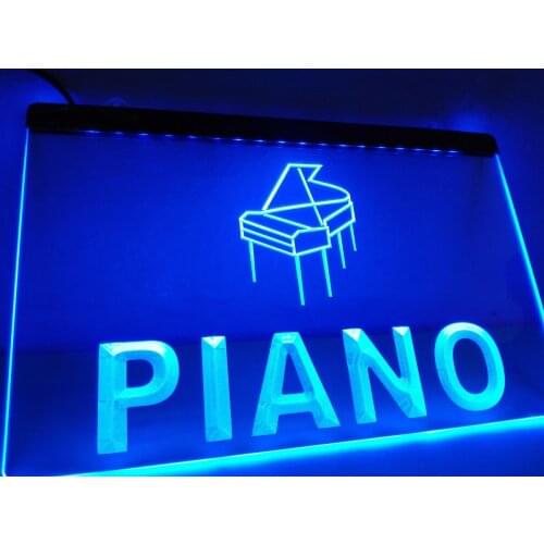 LB369- PIANO Music Instruments NR LED Neon Light Sign home decor crafts