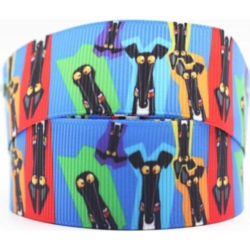Dog Print Grosgrain Ribbon 10/25/50 Yards Diy Gift Wrapping Sewing Wedding Decoration Ribbon16-75MM