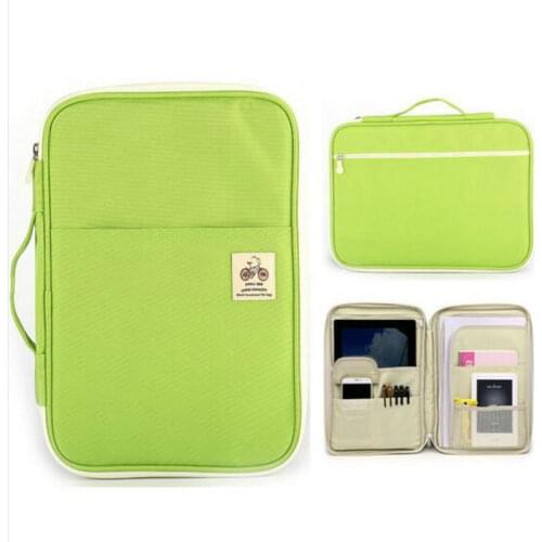 Multi-function Waterproof A4 File Bag Notebook Magazine Book Cover Bag Pen Bag For Men Women Office Business Bag