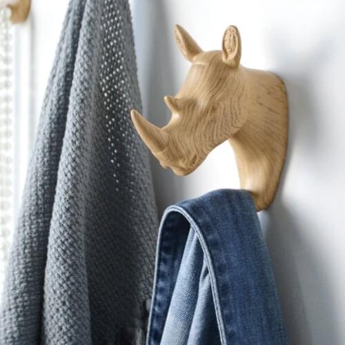 Hook Wall Hanging Clothes Hanger Wall Hanging Deer Head Hanging Decorations Home Multifunctional Cartoon Invisible Hook