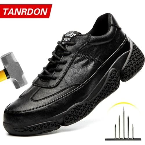 Indestructible Safety Shoes Construction Work Shoes Anti-puncture Industrial Shoes Non-slip Men Shoes Anti-smash Work Boots 2021
