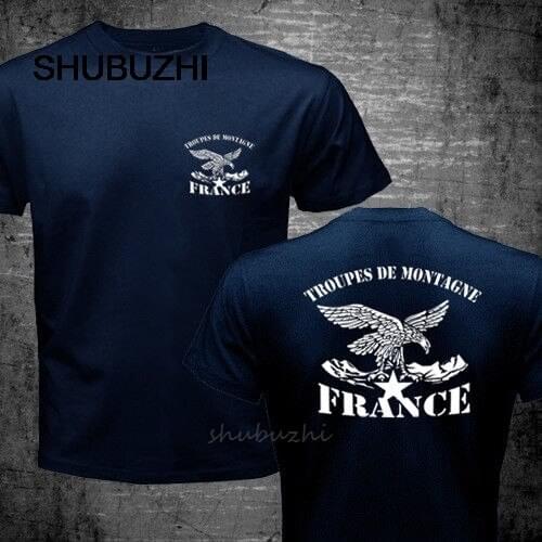 New France Troupes De Montagne Chasseurs Alpins Mountain Brigade New Men T-Shirt Men Summer Style Casual Tee