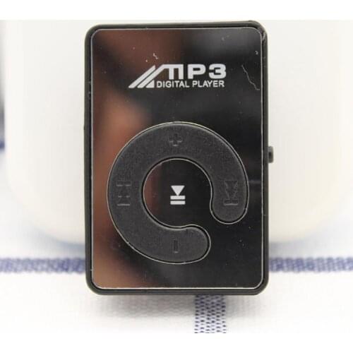 New Mini Mirror Clip MP3 Player Portable Fashion Sport USB Digital Music Player Micro SD TF Card Media Player