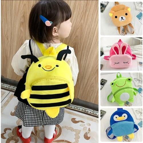 New Cartoon Shaped Plush Backpack boys girls Casual Doll Shoulder Bag Cute Children Kids School Stachel Student Schoolbags