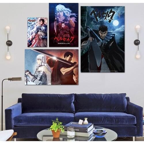 Berserk Japan Anime Posters And Print Canvas Painting Pictures On The Wall Vintage Art Decorative Home Living Room Bedroom Decor