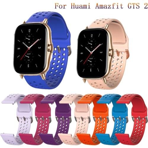 20mm Silicone Watchband Strap for Xiaomi Huami Amazfit Bip 1S/GTS 2/BIP Lite/GTR 42mm SmartWatch Sport Wristband Bracelet Correa