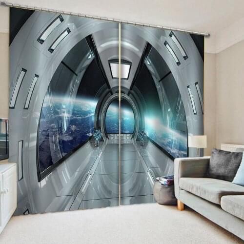Luxury Blackout 3D Window Curtains For Living Room Bedroom Space for expansion curtains 3d stereoscopic curtains