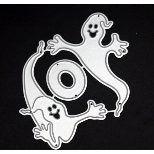 SCD1147 Halloween Ghost Metal Cutting Dies For Scrapbooking Stencils DIY Album Cards Decoration Embossing Folder Craft Die Cuts